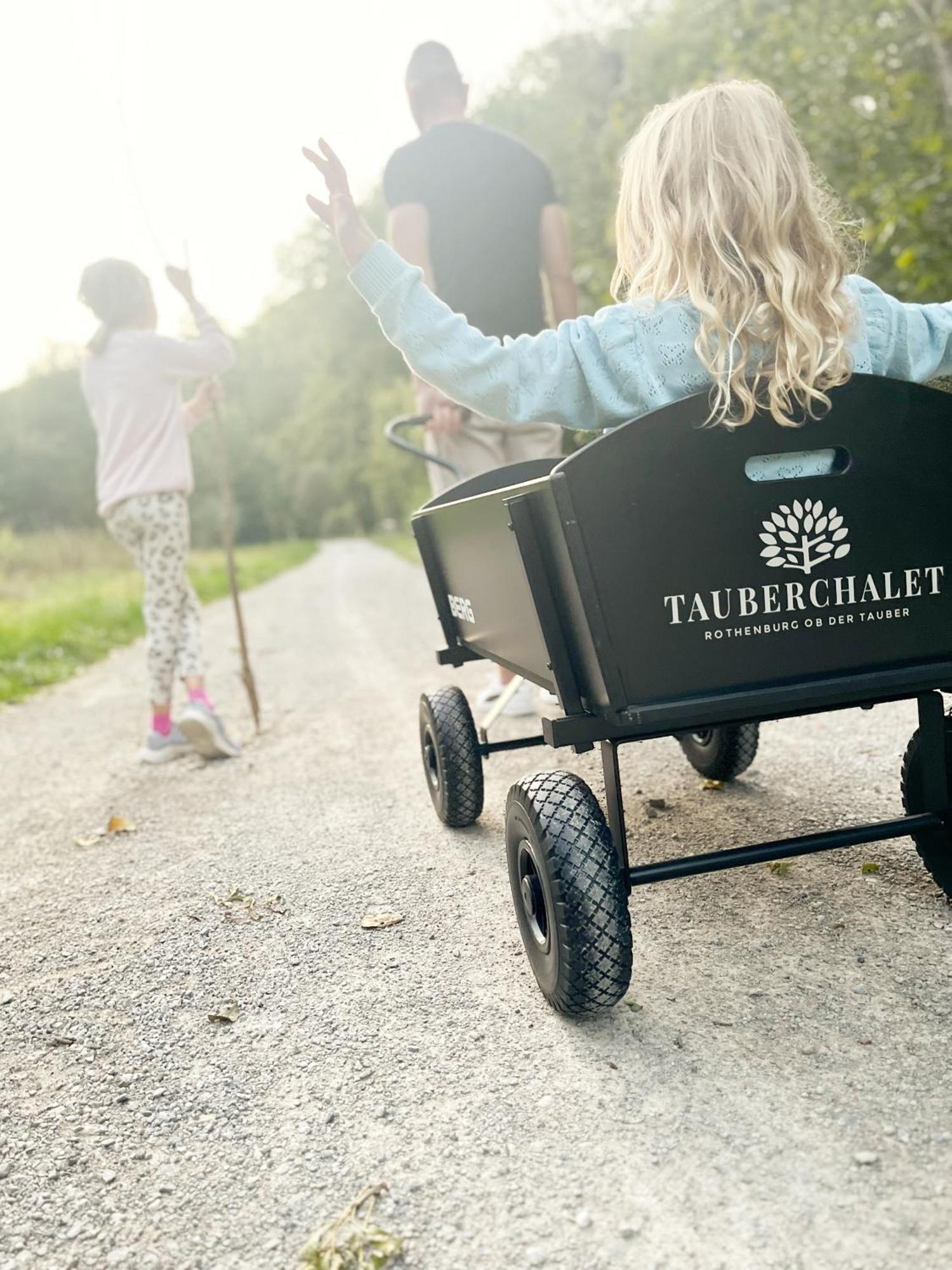 Tauberchalet I Boutique-Ferienhaus Mit Sauna, Whirlpool & Natur I 10Min Walk To Historic Old Town Rothenburg ob der Tauber Exterior foto